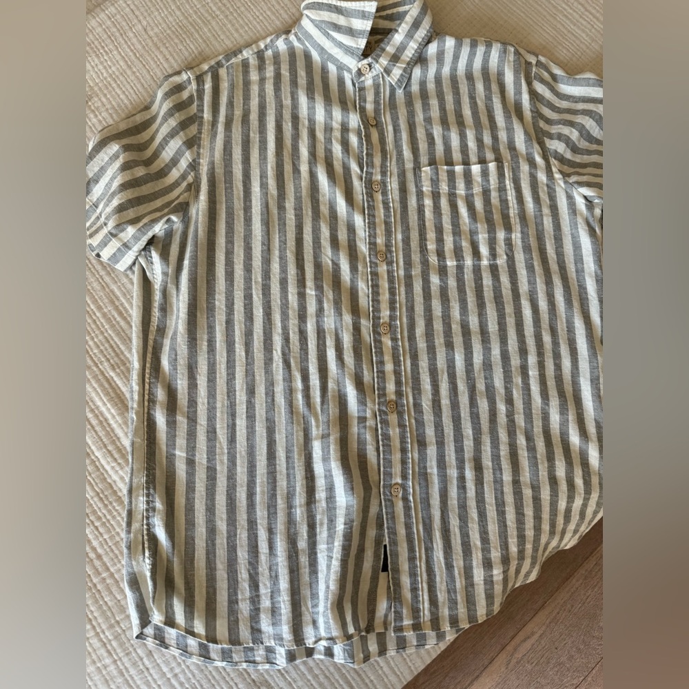Faherty striped button down shirt